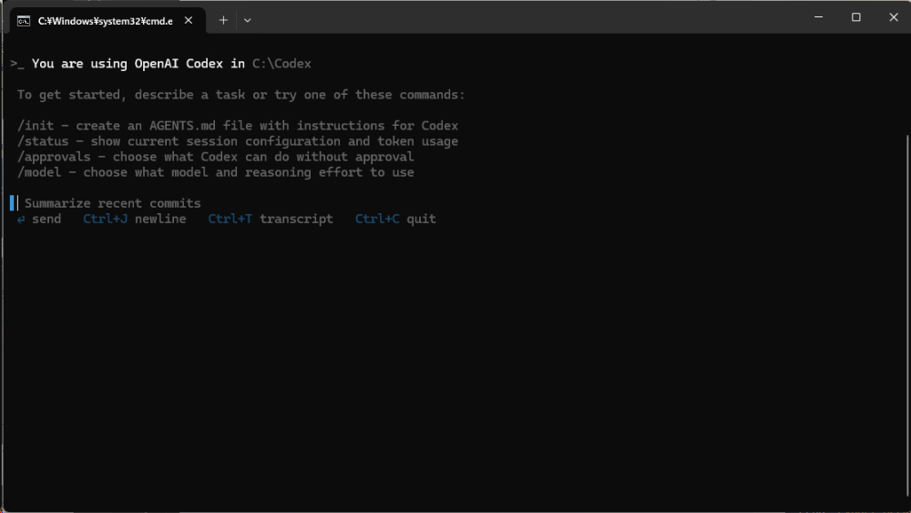 Codex CLIが利用可能に
