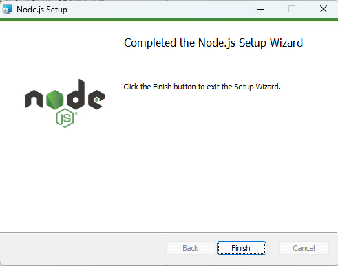 Node.jsのセットアップが完了