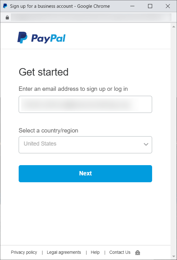 PayPalビジネスアカウントへのログイン