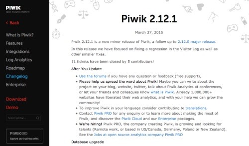 Piwik 2.12.1