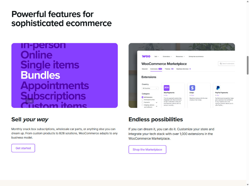 WooCommerceの機能