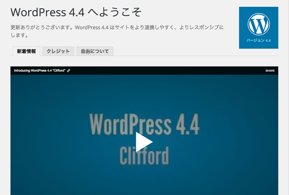 WordPress 4.4 “Clifford”
