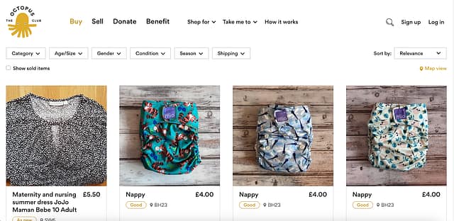 子供向け商品のマーケットプレイス The Octopus Club