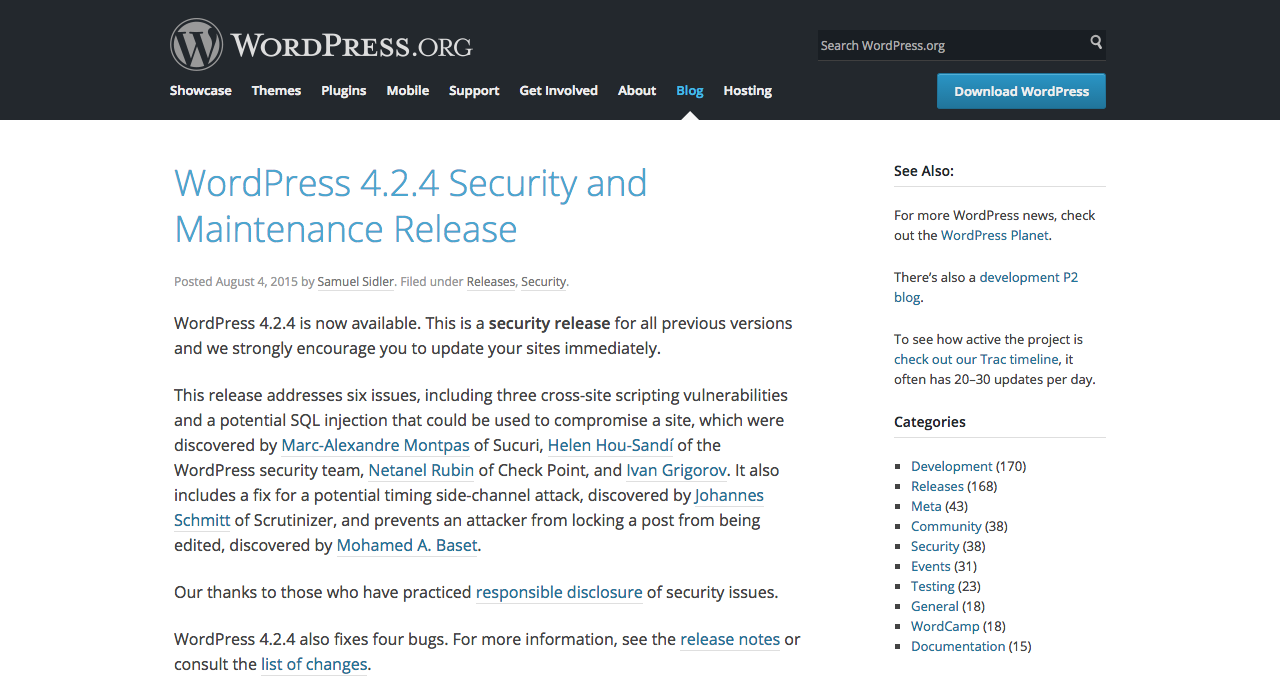 WordPress 4.2.4